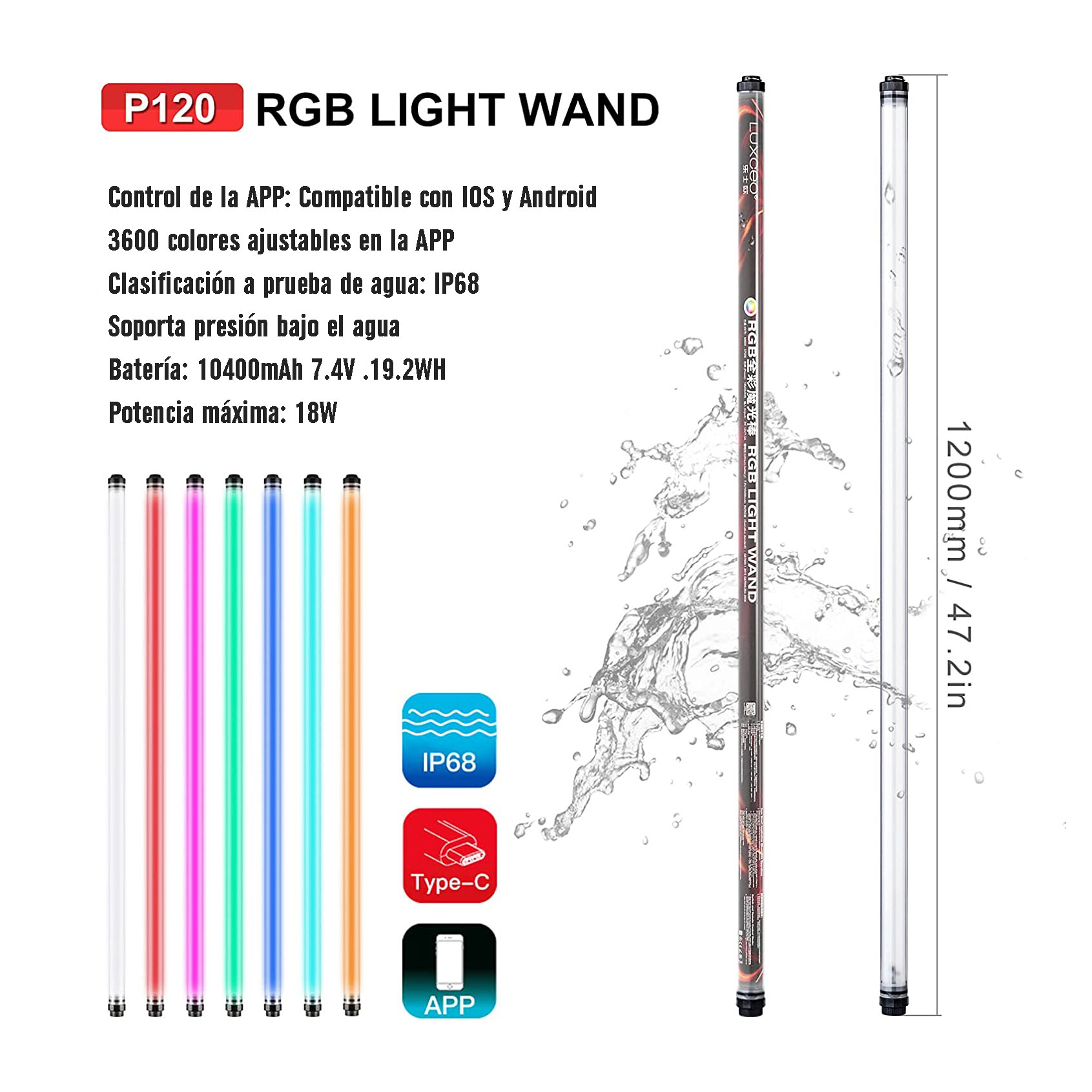 LUXCEO-P120-Luz-LED-RGB